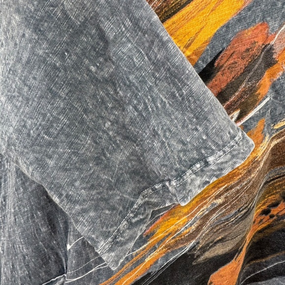 Jess & Jane Womens Opera Charcoal Mineral Wash Tunic Cotton Top Plus 1x 20 22W - Picture 8 of 13